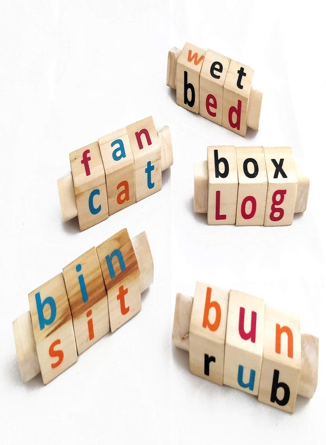 IVEI Wooden Educational Toys for Kids - Phonics Toy - Spell Games - Learning Toy - Alphabet Learner - Multicolour Toy - Toddler Toys - Alphabetic Words - Smart and Unique Gift for Kids (Set of 5) - Image 1
